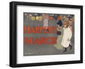 Harper's March-Edward Penfield-Framed Art Print