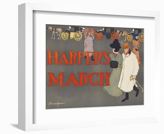 Harper's March-Edward Penfield-Framed Art Print