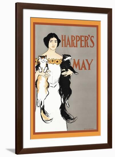 Harper's May-Edward Penfield-Framed Art Print