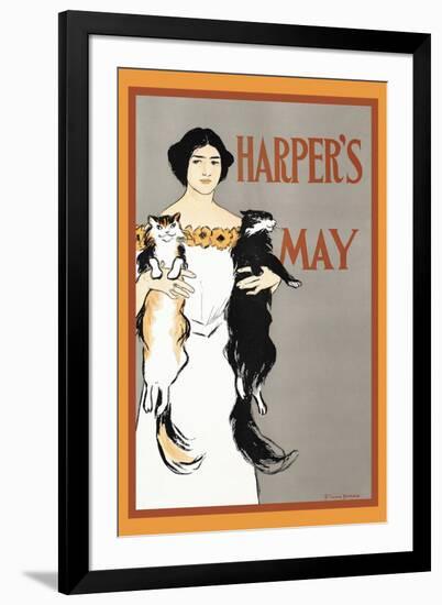 Harper's May-Edward Penfield-Framed Art Print