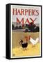 Harper's May-Edward Penfield-Framed Stretched Canvas