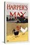 Harper's May-Edward Penfield-Stretched Canvas