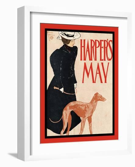 Harper's May-Edward Penfield-Framed Art Print