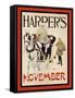 Harper's November-Edward Penfield-Framed Stretched Canvas