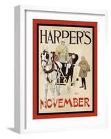 Harper's November-Edward Penfield-Framed Art Print