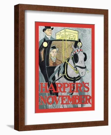 Harper's November-Edward Penfield-Framed Art Print