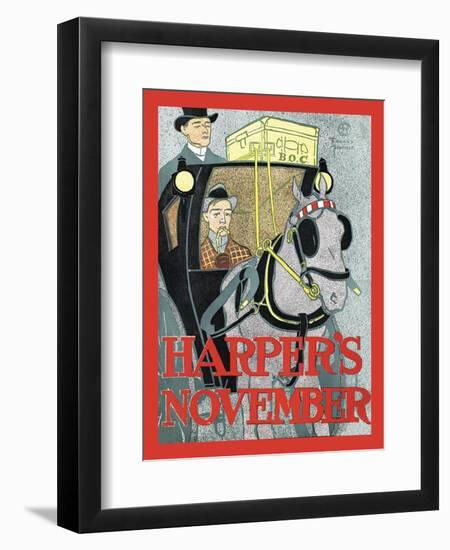 Harper's November-Edward Penfield-Framed Art Print