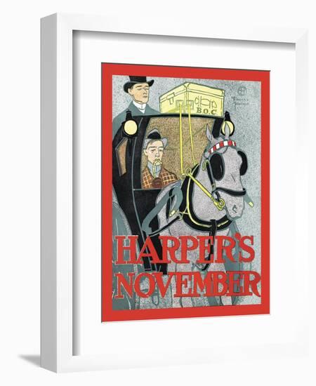 Harper's November-Edward Penfield-Framed Art Print