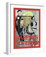 Harper's November-Edward Penfield-Framed Art Print