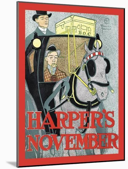 Harper's November-Edward Penfield-Mounted Art Print