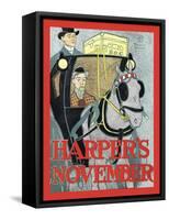 Harper's November-Edward Penfield-Framed Stretched Canvas