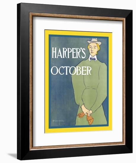 Harper's October-Edward Penfield-Framed Art Print