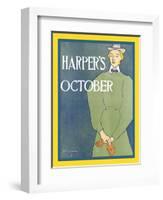 Harper's October-Edward Penfield-Framed Art Print