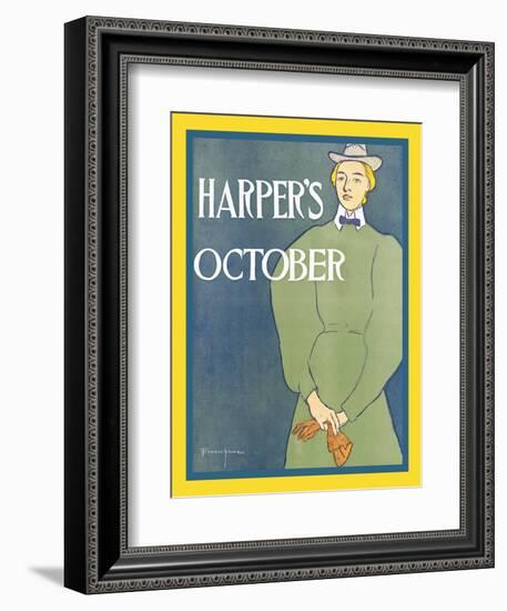 Harper's October-Edward Penfield-Framed Art Print