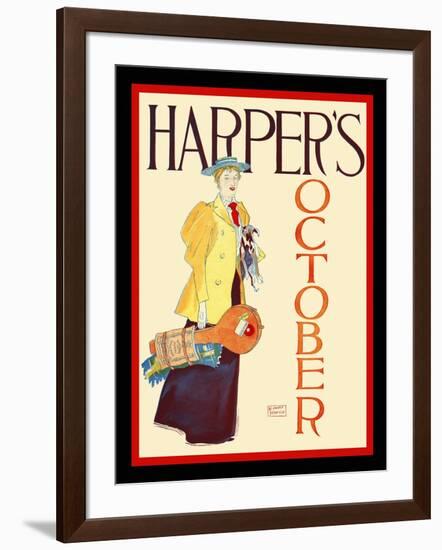 Harper's October-Edward Penfield-Framed Art Print