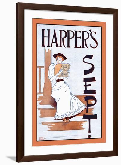 Harper's Sept.-Edward Penfield-Framed Art Print