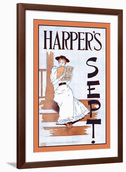 Harper's Sept.-Edward Penfield-Framed Art Print