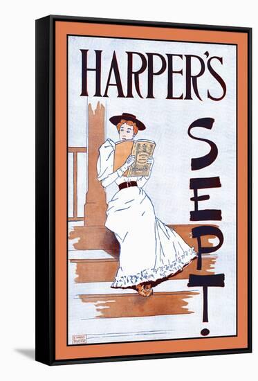 Harper's Sept.-Edward Penfield-Framed Stretched Canvas