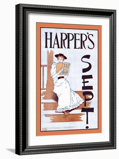Harper's Sept.-Edward Penfield-Framed Art Print