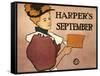 Harper's September, 1896-Edward Penfield-Framed Stretched Canvas