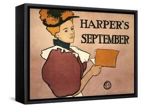 Harper's September, 1896-Edward Penfield-Framed Stretched Canvas