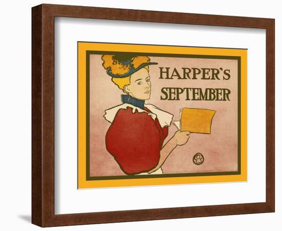 Harper's September-Edward Penfield-Framed Art Print