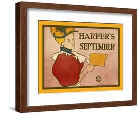 Harper's September-Edward Penfield-Framed Art Print