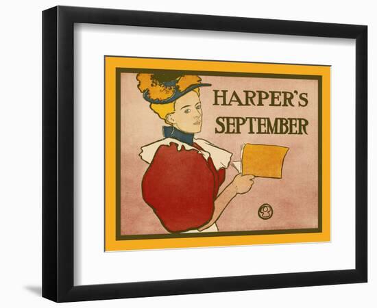 Harper's September-Edward Penfield-Framed Art Print