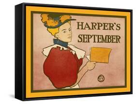 Harper's September-Edward Penfield-Framed Stretched Canvas