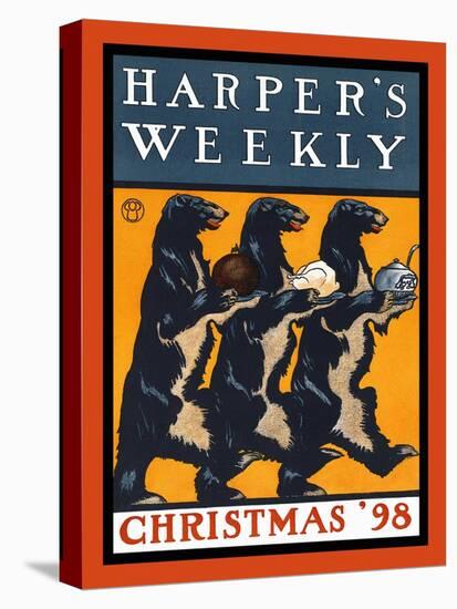 Harper's Weekly, Christmas '98-Edward Penfield-Stretched Canvas