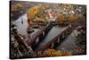 Harpers Ferry, West Virginia - Birds Eye View-Lantern Press-Stretched Canvas
