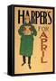 Harpers For April-Edward Penfield-Framed Stretched Canvas