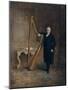 Harpist to the Corbet Family of Griffith Owen, C.1812 (Oil on Canvas)-Benjamin Marshall-Mounted Giclee Print