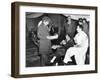 Harpo, Chico and Groucho Marx on the Set of Mgm's Movie, a Day at the Races-null-Framed Photo