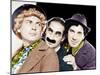 Harpo Marx, Groucho Marx, Chico Marx, MGM portrait, ca. 1940-null-Mounted Photo