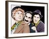 Harpo Marx, Groucho Marx, Chico Marx, MGM portrait, ca. 1940-null-Framed Photo