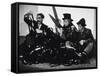 Harpo Marx, the Marx Brothers, Chico Marx, Groucho Marx, 1935-null-Framed Stretched Canvas