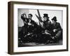 Harpo Marx, the Marx Brothers, Chico Marx, Groucho Marx, 1935-null-Framed Photographic Print