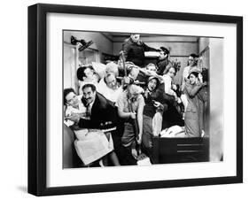 Harpo Marx, the Marx Brothers, Chico Marx, Groucho Marx. "A Night At the Opera".1935, by Sam Wood-null-Framed Photographic Print