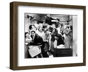 Harpo Marx, the Marx Brothers, Chico Marx, Groucho Marx. "A Night At the Opera".1935, by Sam Wood-null-Framed Photographic Print