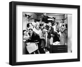 Harpo Marx, the Marx Brothers, Chico Marx, Groucho Marx. "A Night At the Opera".1935, by Sam Wood-null-Framed Photographic Print