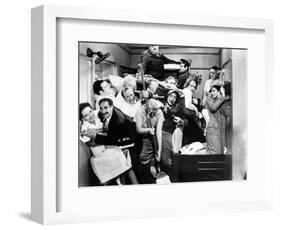 Harpo Marx, the Marx Brothers, Chico Marx, Groucho Marx. "A Night At the Opera".1935, by Sam Wood-null-Framed Photographic Print