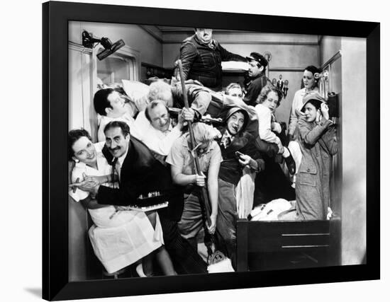 Harpo Marx, the Marx Brothers, Chico Marx, Groucho Marx. "A Night At the Opera".1935, by Sam Wood-null-Framed Photographic Print