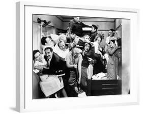 Harpo Marx, the Marx Brothers, Chico Marx, Groucho Marx. "A Night At the Opera".1935, by Sam Wood-null-Framed Photographic Print