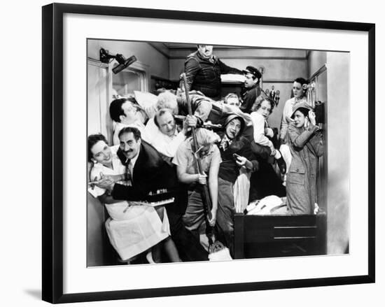 Harpo Marx, the Marx Brothers, Chico Marx, Groucho Marx. "A Night At the Opera".1935, by Sam Wood-null-Framed Photographic Print