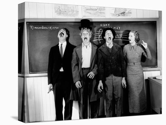 Harpo Marx, the Marx Brothers, Chico Marx, Groucho Marx-null-Stretched Canvas