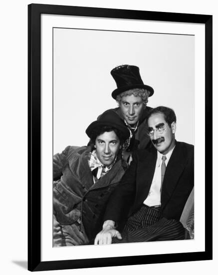 Harpo Marx, the Marx Brothers, Chico Marx, Groucho Marx-null-Framed Photographic Print