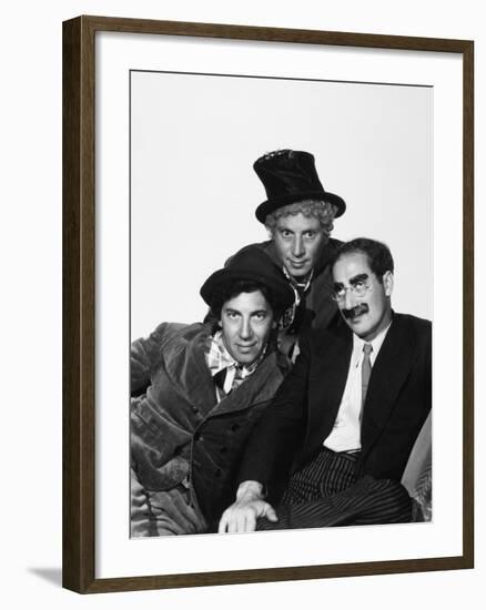 Harpo Marx, the Marx Brothers, Chico Marx, Groucho Marx-null-Framed Photographic Print