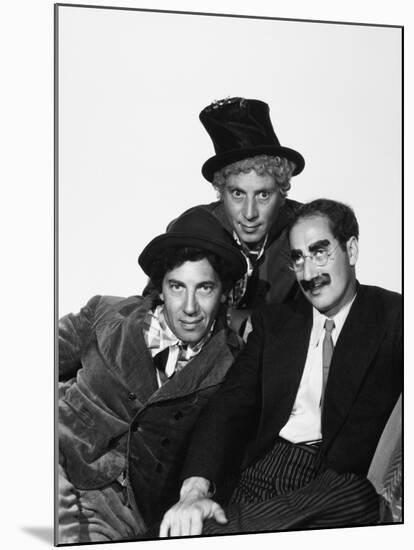 Harpo Marx, the Marx Brothers, Chico Marx, Groucho Marx-null-Mounted Photographic Print