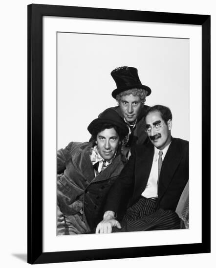 Harpo Marx, the Marx Brothers, Chico Marx, Groucho Marx-null-Framed Photographic Print